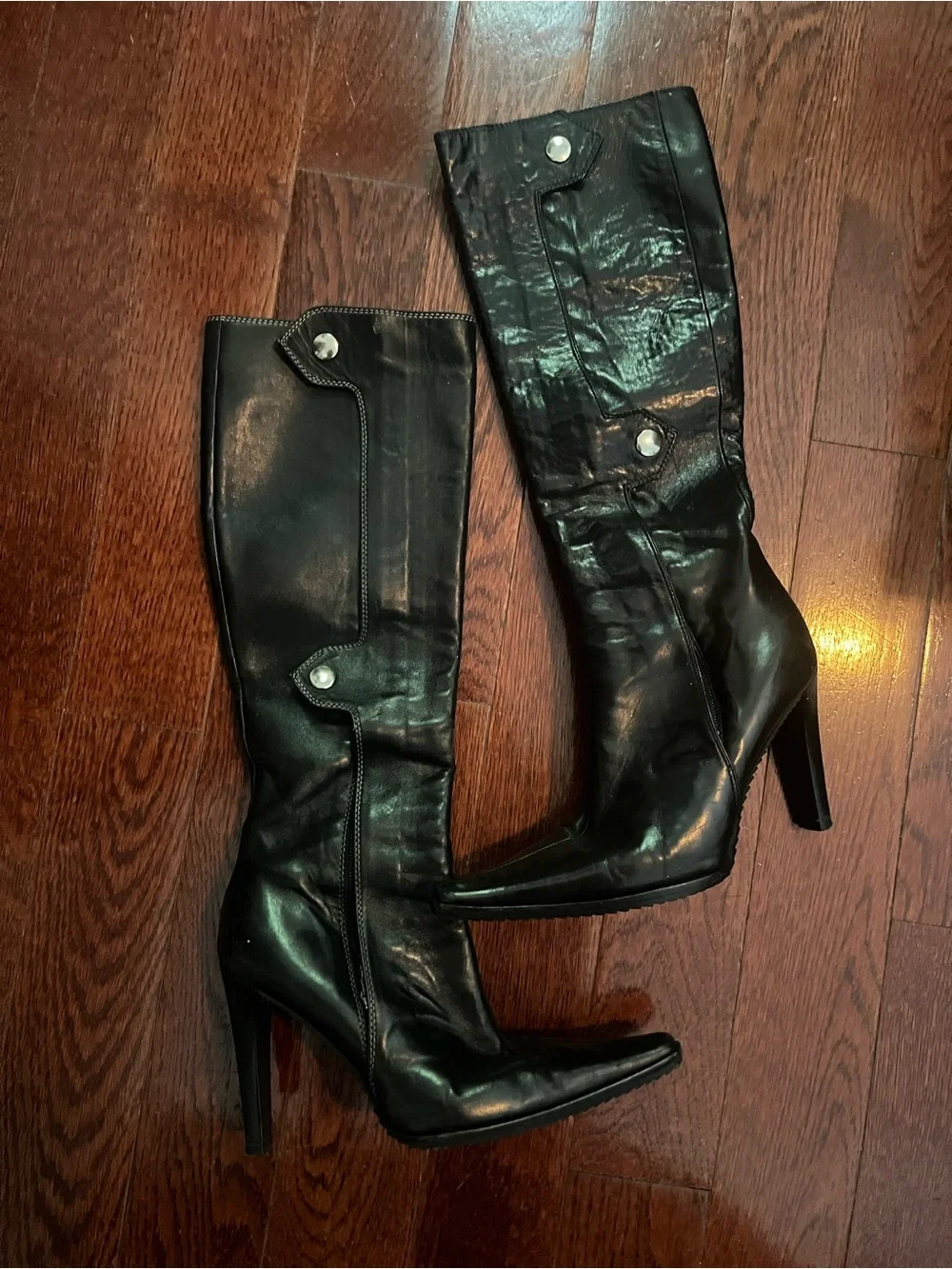 Giuseppe Zanotti Women's Black High-Heel Knee Boots